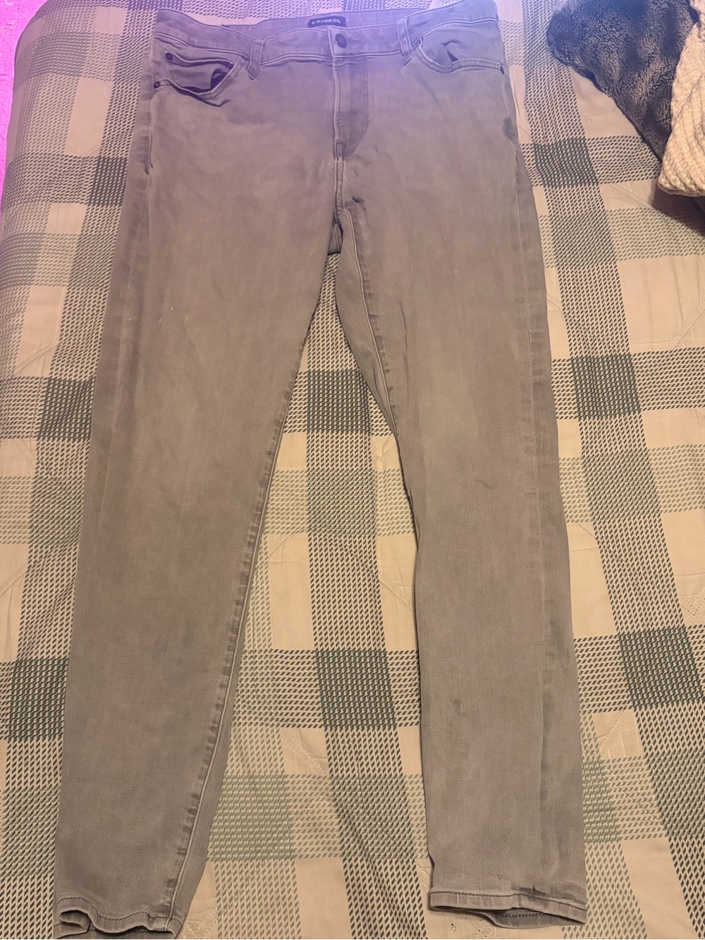 Slim Stretch mens Jeans express Gray